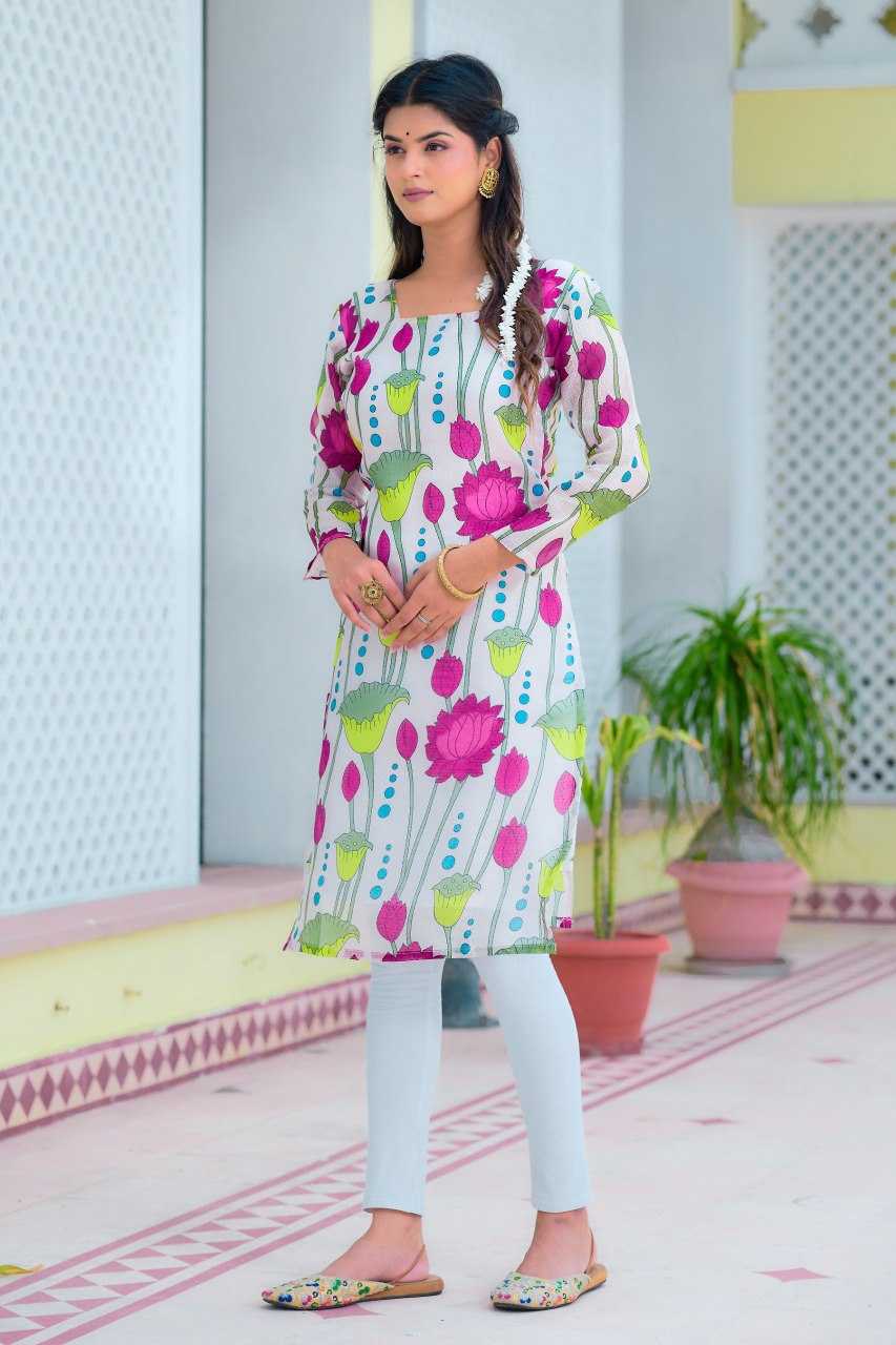 YNF KOTA CHEX KESH243 1035 KURTIS WHOLESALE FESTIVE PRINTED 3/4 SLEEVE KURTIS MANUFACTURER