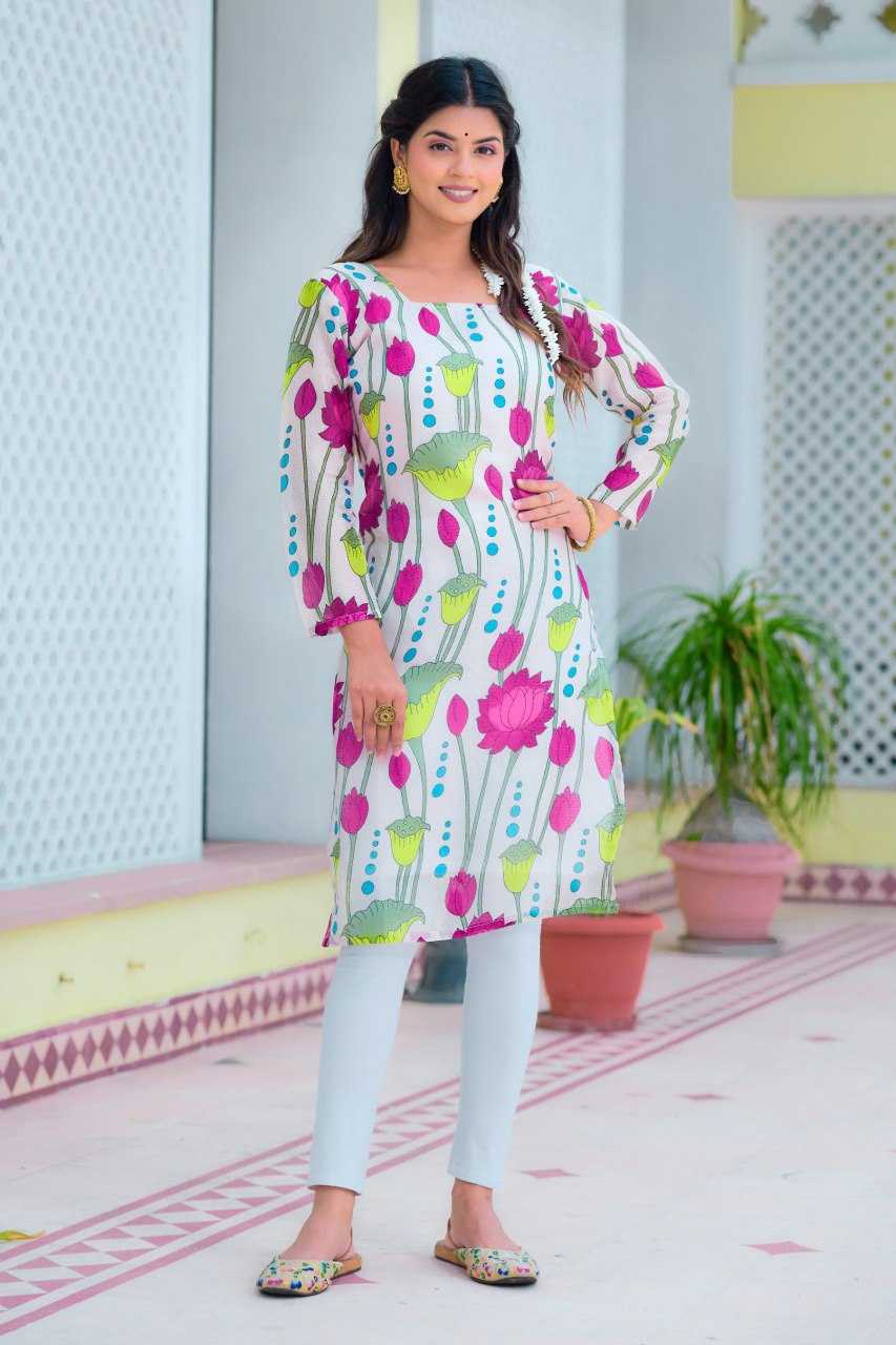 YNF KOTA CHEX KESH243 1035 KURTIS WHOLESALE FESTIVE PRINTED 3/4 SLEEVE KURTIS MANUFACTURER