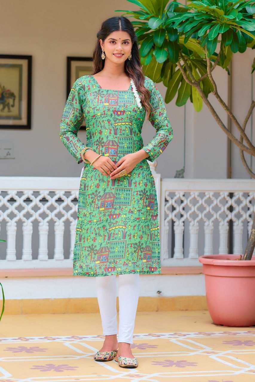 YNF KOTA CHEX KESH243 1038 KURTIS WHOLESALE FESTIVE PRINTED LADIES FULL SLEEVE KURTIS MANUFACTURER