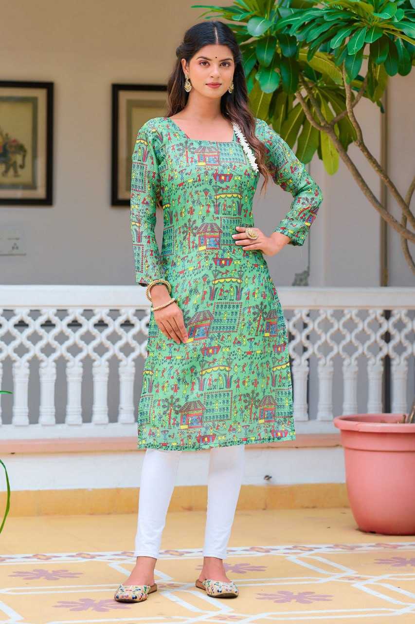 YNF KOTA CHEX KESH243 1038 KURTIS WHOLESALE FESTIVE PRINTED LADIES FULL SLEEVE KURTIS MANUFACTURER