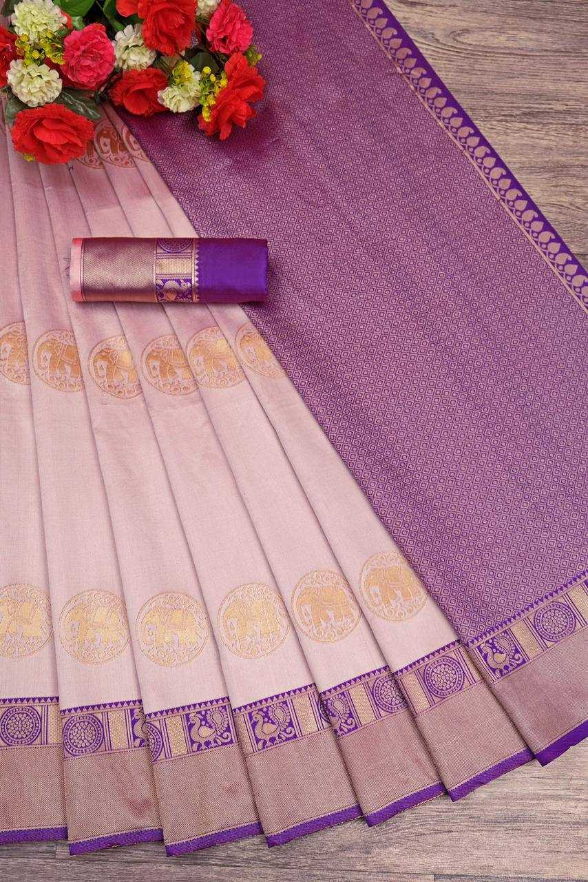 YNF LICHI SILK RIN179 775 SILK SAREES WHOLESALE BANARASI SILK ZARI BORDER SILK PURPLE SILK SAREES MANUFACTURER