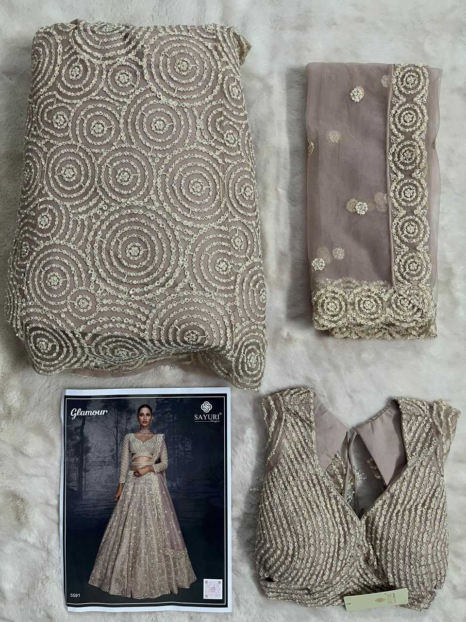 YNF NET SAYURI KESH233 PRESENT 5591 CLOTHING BRANDS WHOLESALE LEHENGA MANUFACTURER