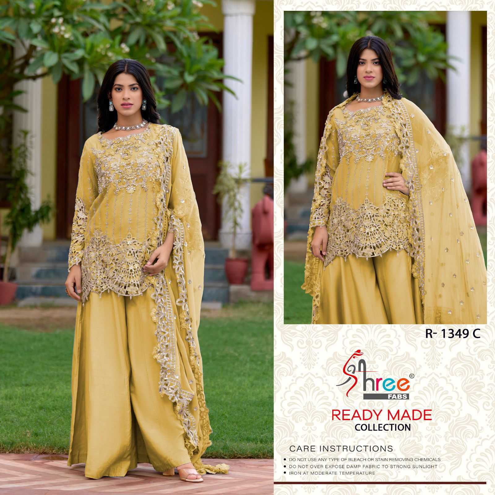 YNF ORGANZA SHREE FABS RIN145 MRD10 CLOTHING BRANDS WHOLESALE SUIT MANUFACTURER