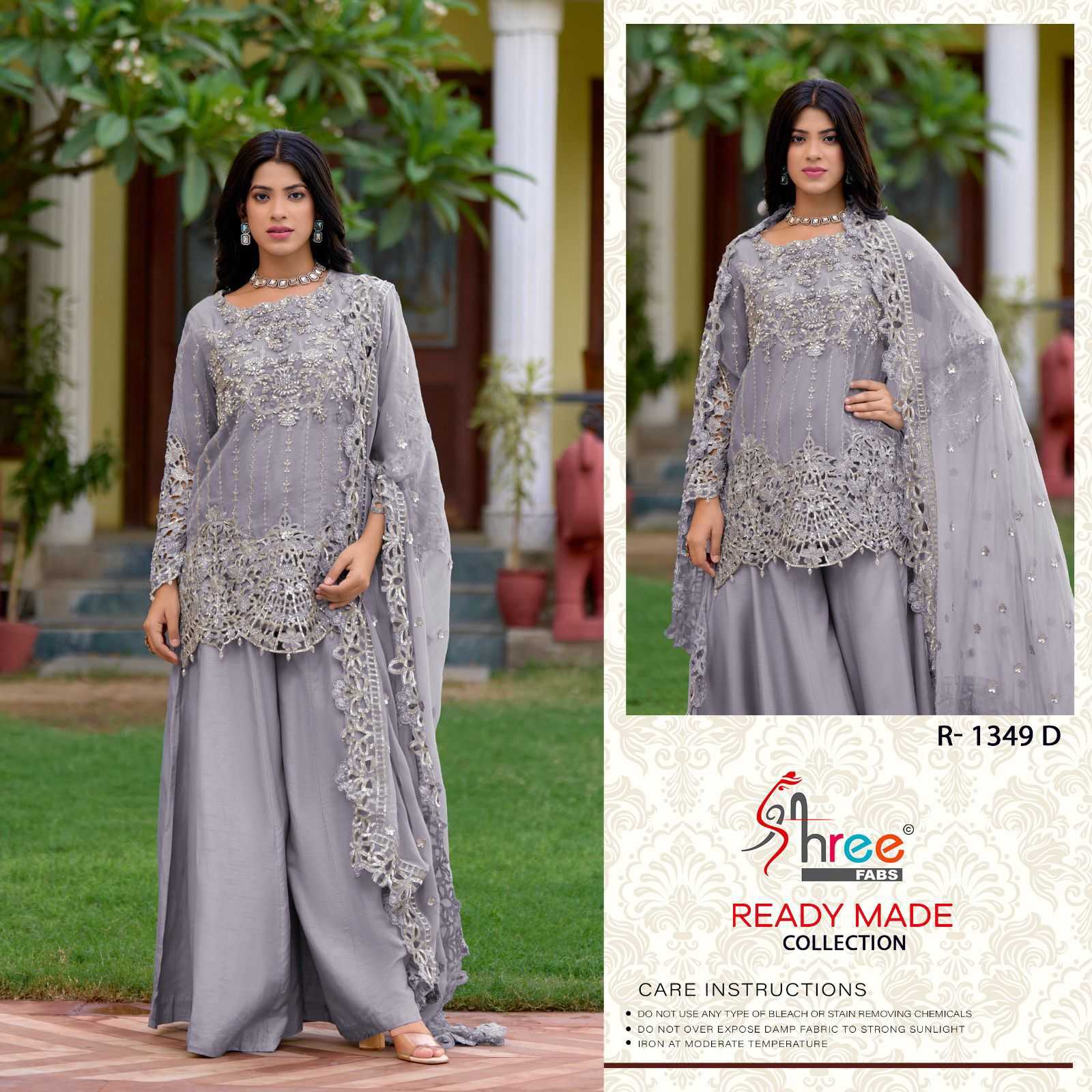 YNF ORGANZA SHREE FABS RIN145 MRD10 CLOTHING BRANDS WHOLESALE SUIT MANUFACTURER