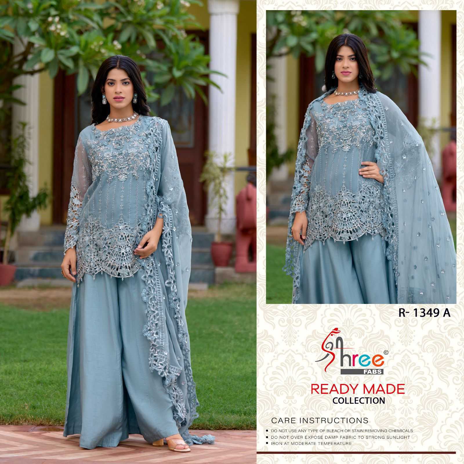 YNF ORGANZA SHREE FABS RIN145 MRD10 CLOTHING BRANDS WHOLESALE SUIT MANUFACTURER