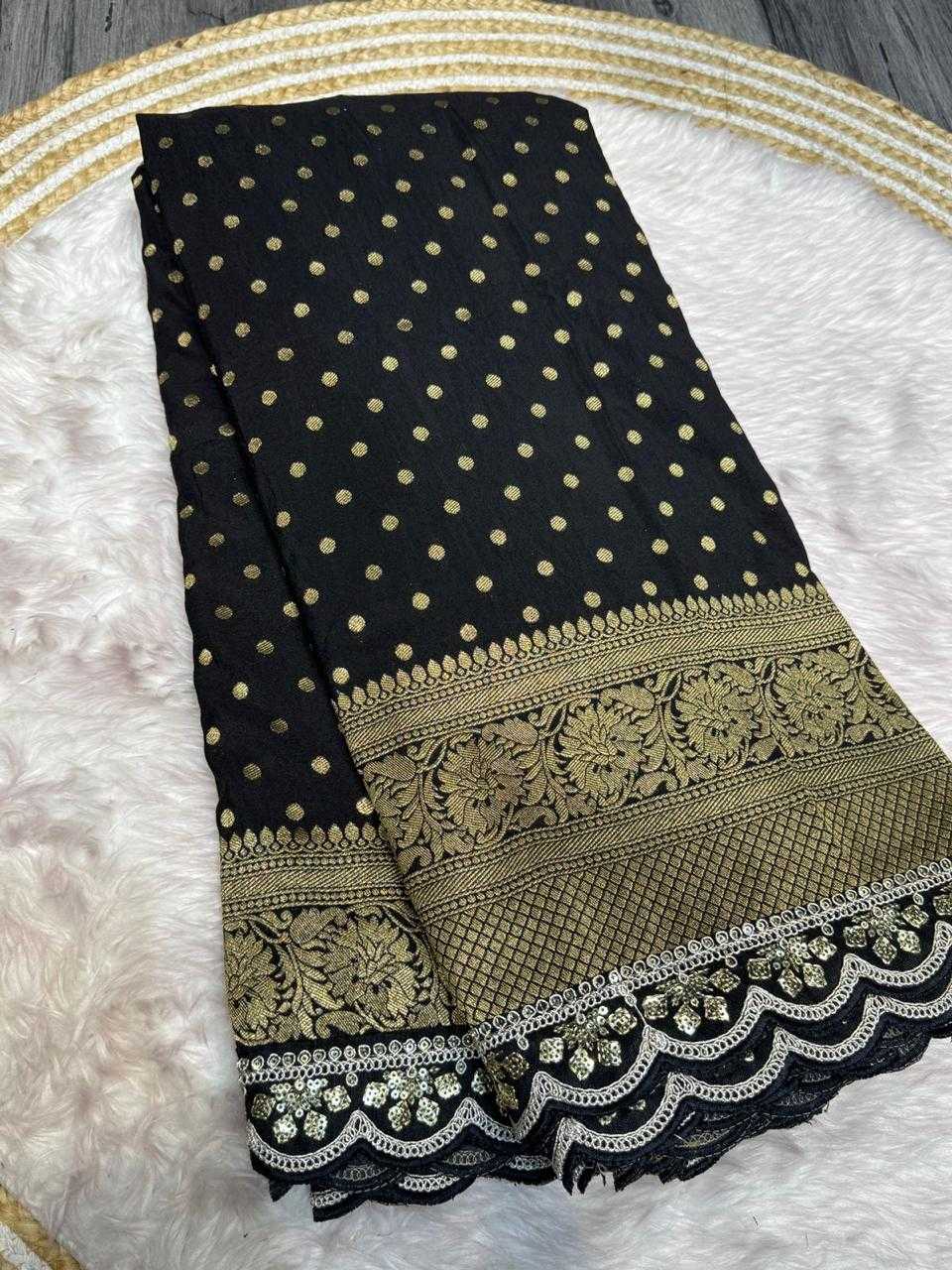 YNF PURE CREPE KESH101 ANT152 SILK SAREE WHOLESALE LADIES ZARICREPE SILK SAREE MANUFACTURER