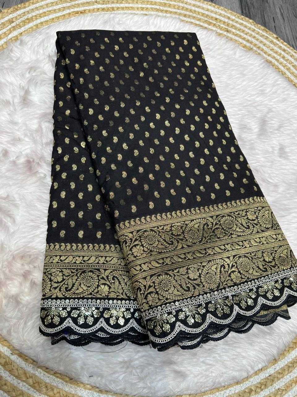 YNF PURE CREPE KESH101 ANT152 SILK SAREE WHOLESALE LADIES ZARICREPE SILK SAREE MANUFACTURER