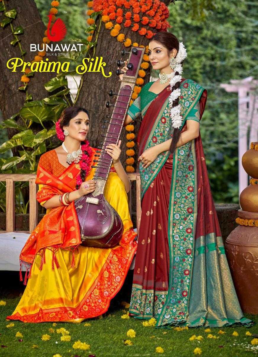 YNF SILK BUNAWAT RIN195 Pratima Silk CLOTHING BRANDS WHOLESALE SAREES MANUFACTURER