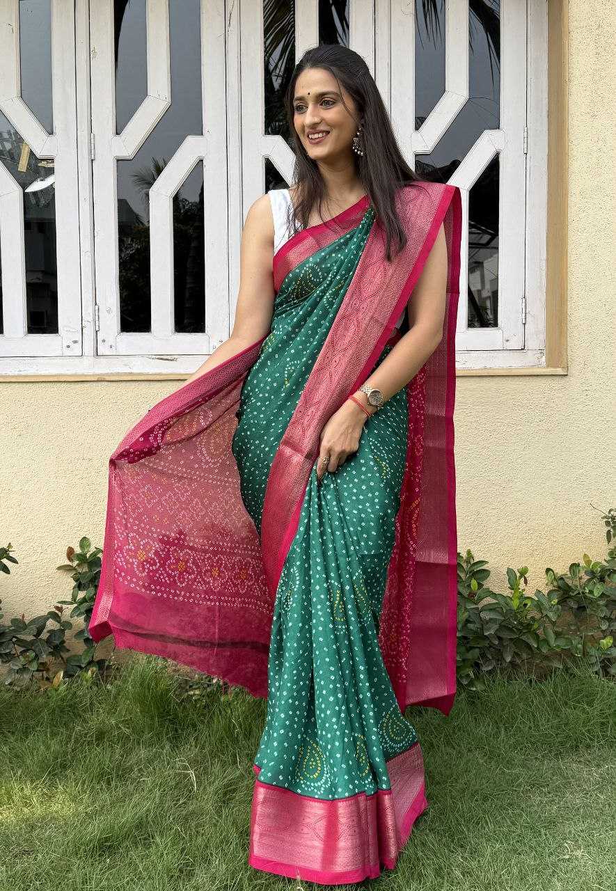 YNF SILK KESH117 RWC39 SAREES WHOLESALE SILK ZARI BORDER BANDHANI WEDDING OUTFITS SAREES MANUFACTURER