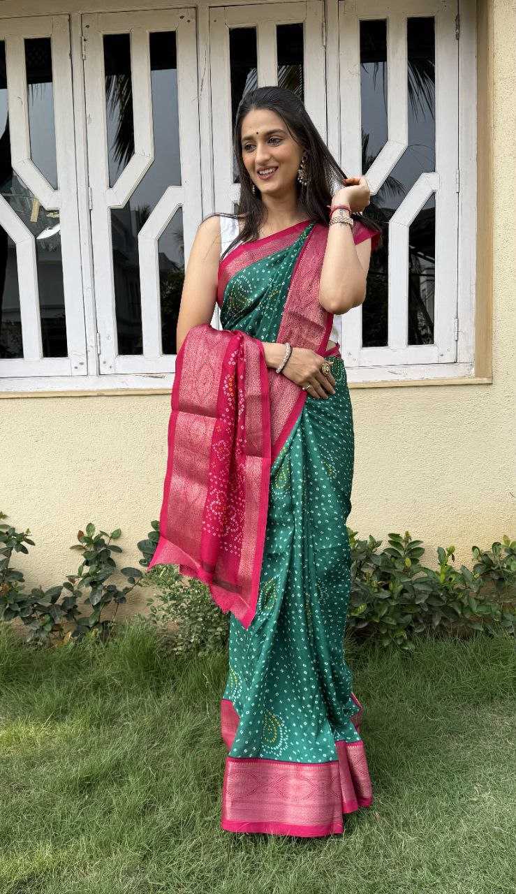 YNF SILK KESH117 RWC39 SAREES WHOLESALE SILK ZARI BORDER BANDHANI WEDDING OUTFITS SAREES MANUFACTURER