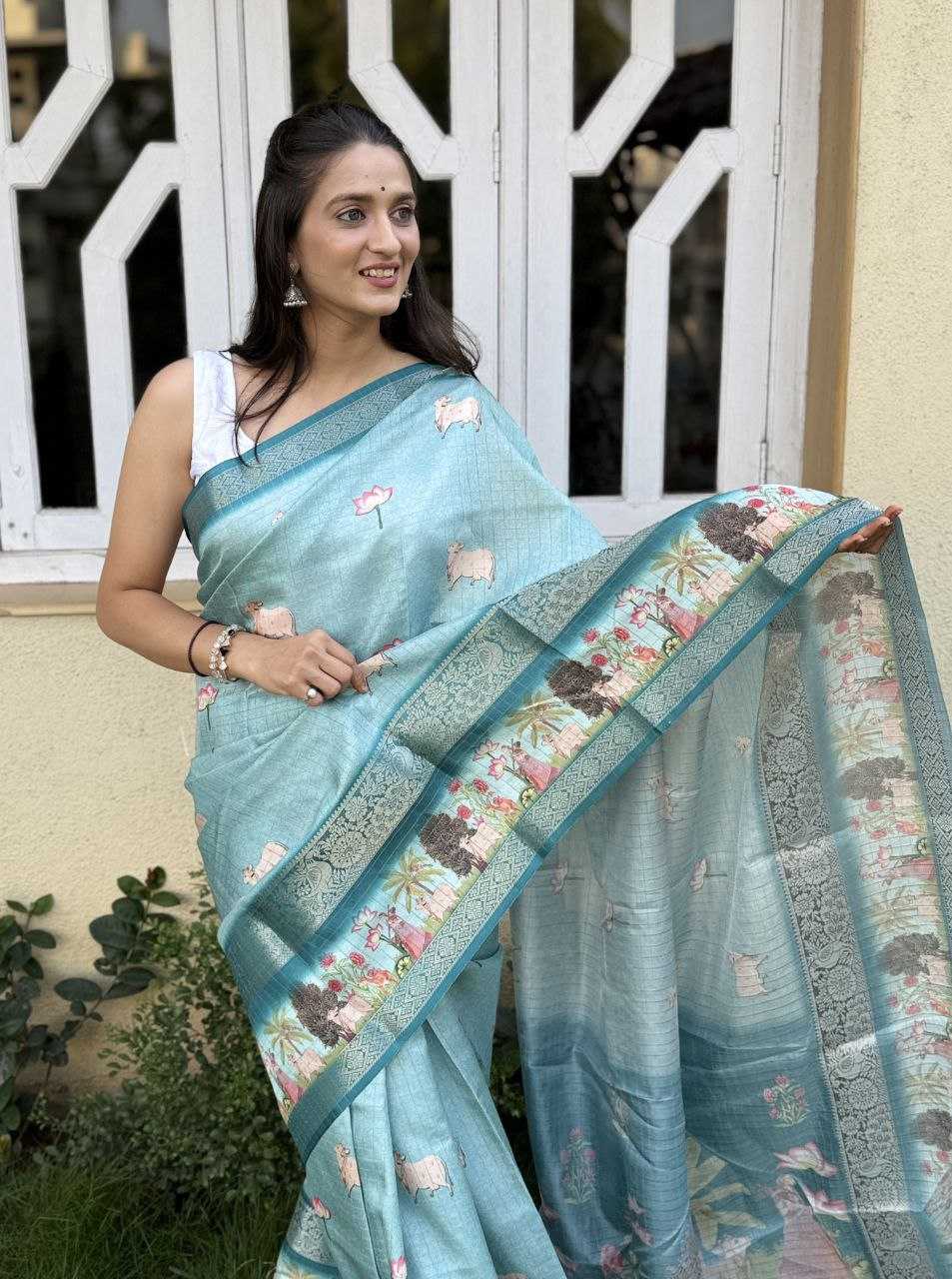 YNF SILK KESH117 RWC64 SAREES WHOLESALE PRINTED JACQUARD SILK SAREES MANUFACTURER