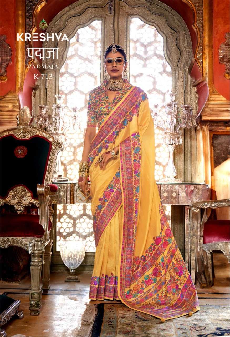 YNF SILK KRESHVA RIN195 Padmaja CLOTHING BRANDS WHOLESALE SAREE MANUFACTURER