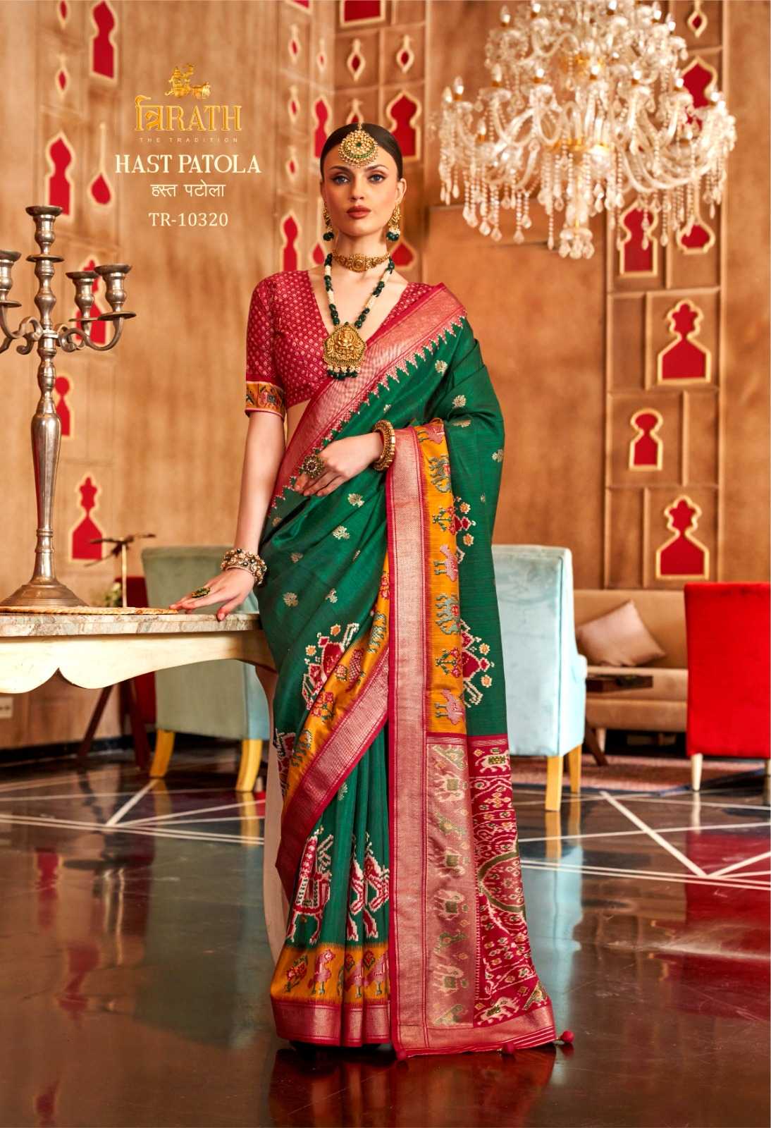 YNF SILK TRIRATH RIN195 HAST PATOLA CLOTHING BRANDS WHOLESALE SAREES MANUFACTURER