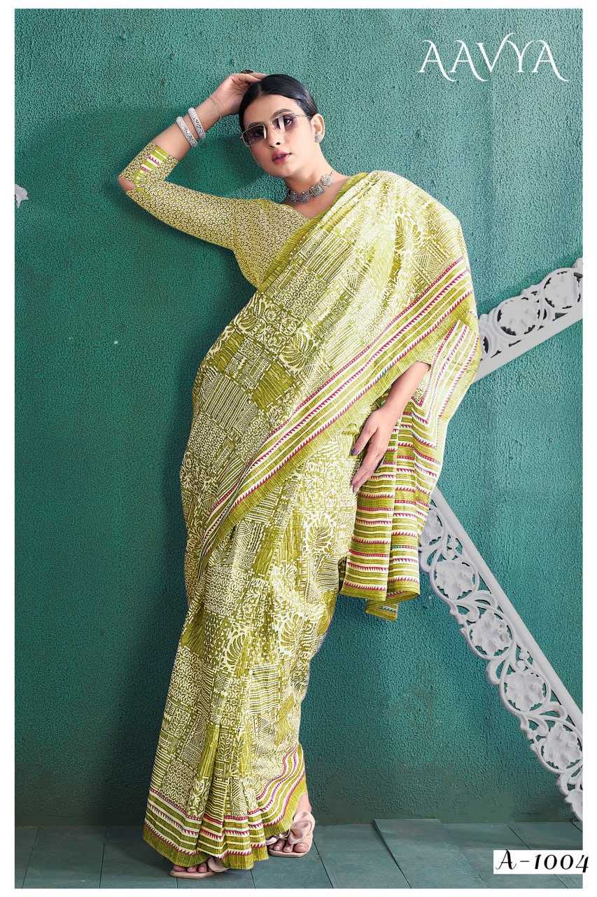 YNF SOFT COTTON AAVYA KESH244  A A V Y A CLOTHING BRANDS WHOLESALE SAREES MANUFACTURER