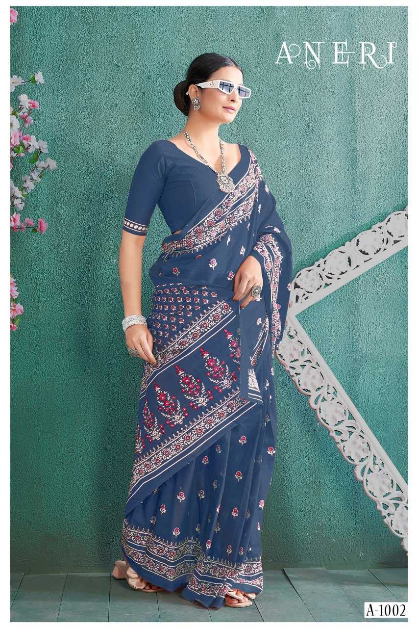 YNF SOFT COTTON ANERI KESH244  A N E R I CLOTHING BRANDS WHOLESALE SAREES MANUFACTURER