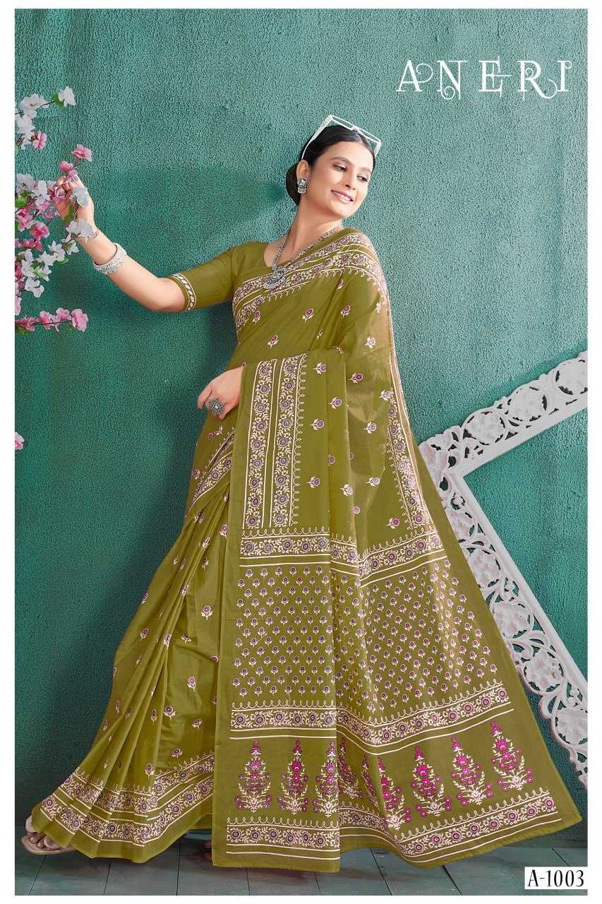 YNF SOFT COTTON ANERI KESH244  A N E R I CLOTHING BRANDS WHOLESALE SAREES MANUFACTURER