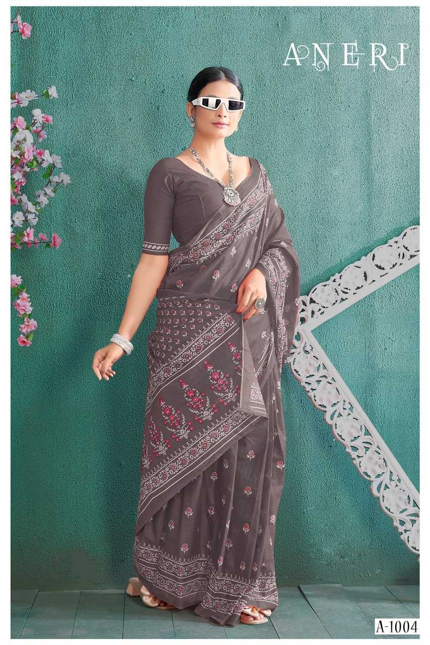 YNF SOFT COTTON ANERI KESH244  A N E R I CLOTHING BRANDS WHOLESALE SAREES MANUFACTURER