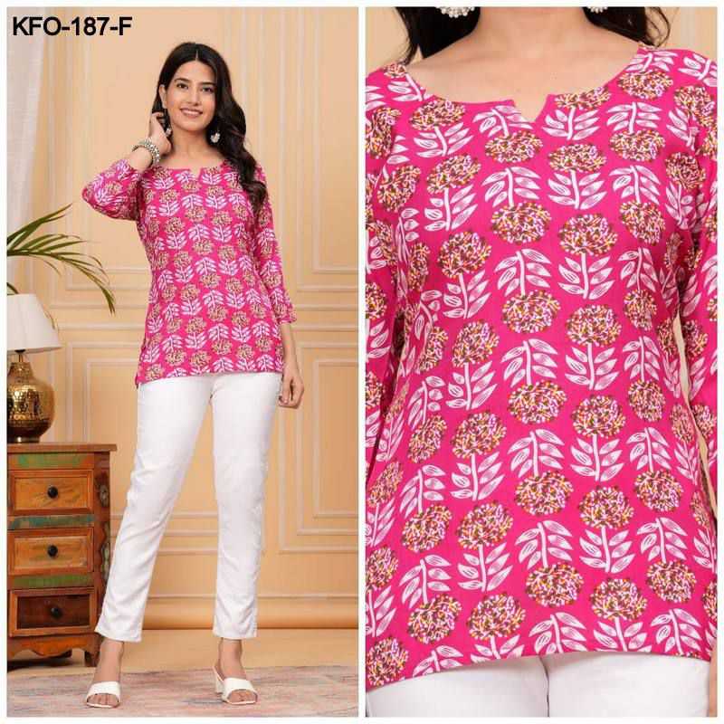 YNF SOFT COTTON KESH252 PIC02 KURTIS WHOLESALE SHORT COTTON PRINTED CASUAL KURTIS MANUFACTURER