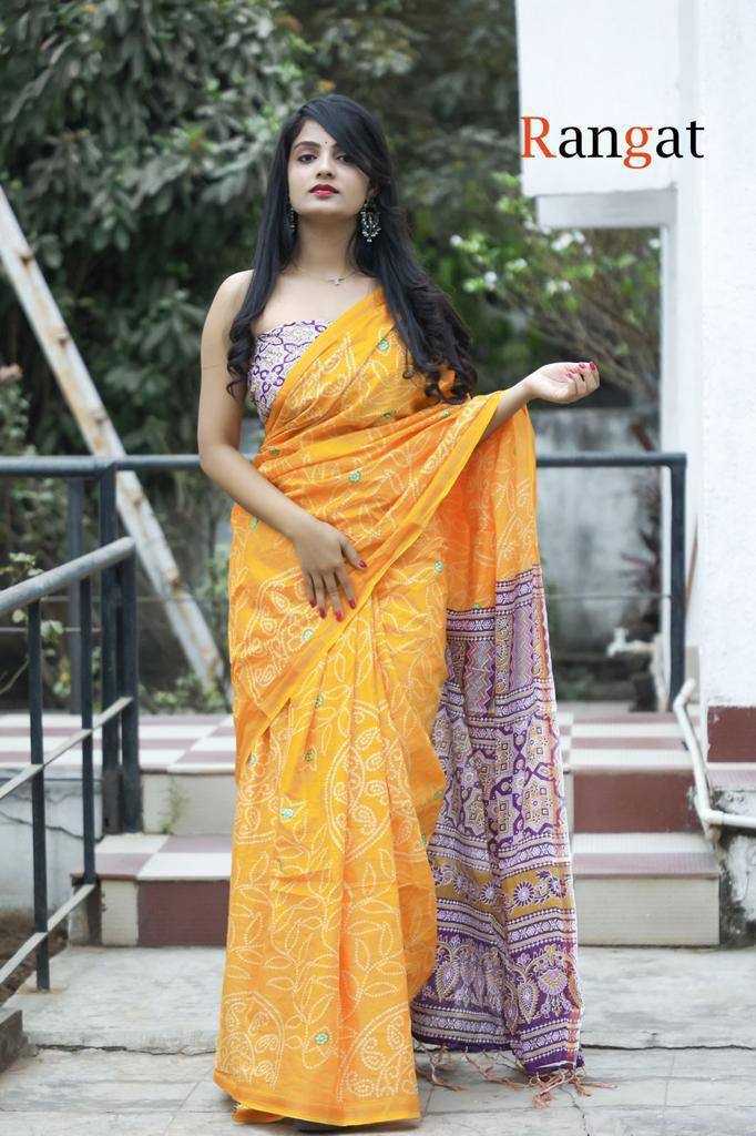 YNF SOFT COTTON RANGAT KESH244  Rangt CLOTHING BRANDS WHOLESALE SAREES MANUFACTURER