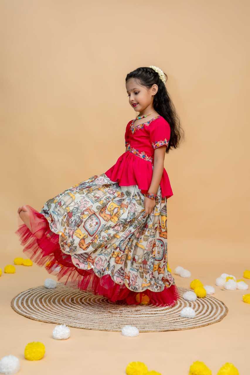 YNF SOFT SILK KIDS WEAR KESH109 RRK103 WHOLESALE KIDS LEHENGA TRADITIONAL ETHNIC LEHENGA CHOLI KIDS FESTIVE BABY GIRL LEHANGA MANUFACTURER