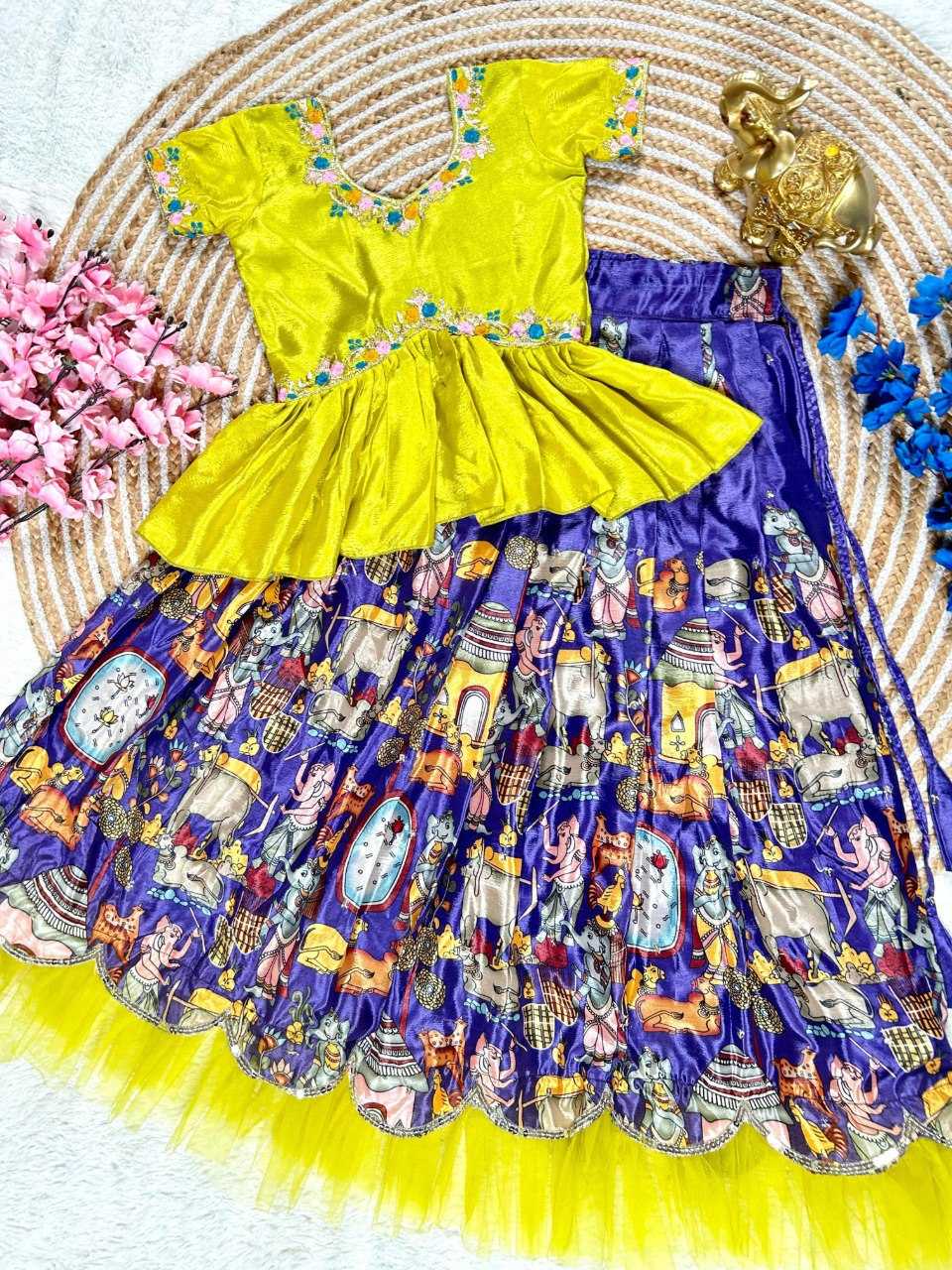 YNF SOFT SILK KIDS WEAR KESH109 RRK103 WHOLESALE KIDS LEHENGA TRADITIONAL ETHNIC LEHENGA CHOLI KIDS FESTIVE BABY GIRL LEHANGA MANUFACTURER