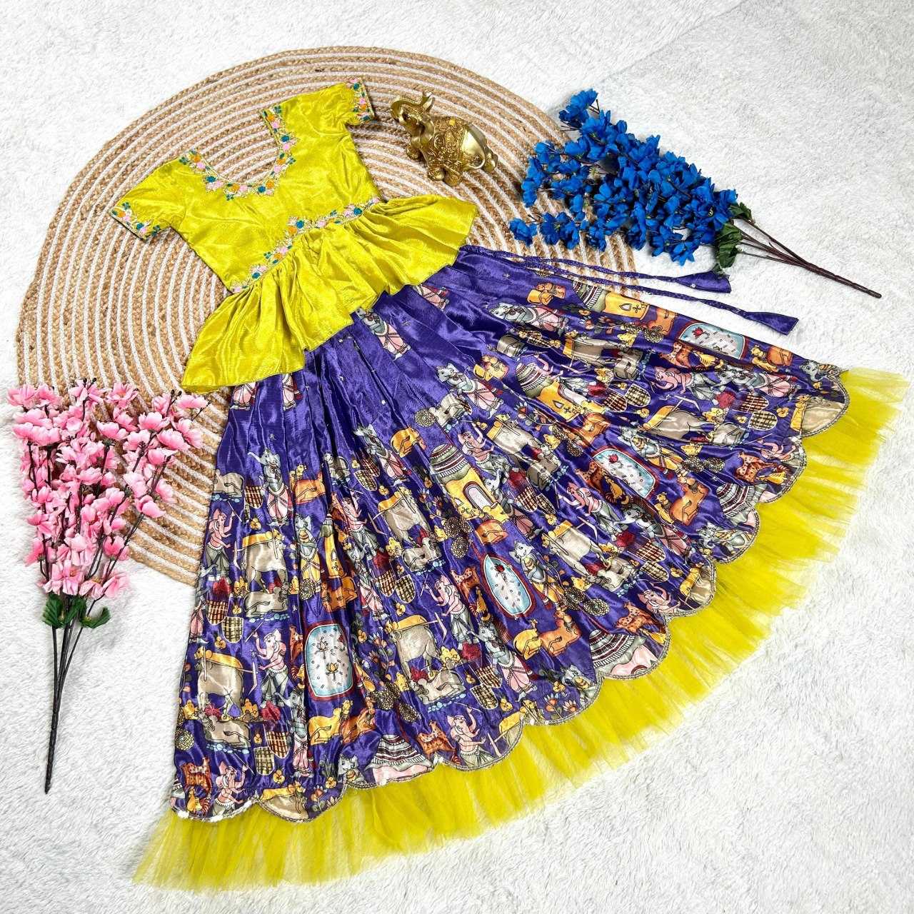 YNF SOFT SILK KIDS WEAR KESH109 RRK103 WHOLESALE KIDS LEHENGA TRADITIONAL ETHNIC LEHENGA CHOLI KIDS FESTIVE BABY GIRL LEHANGA MANUFACTURER