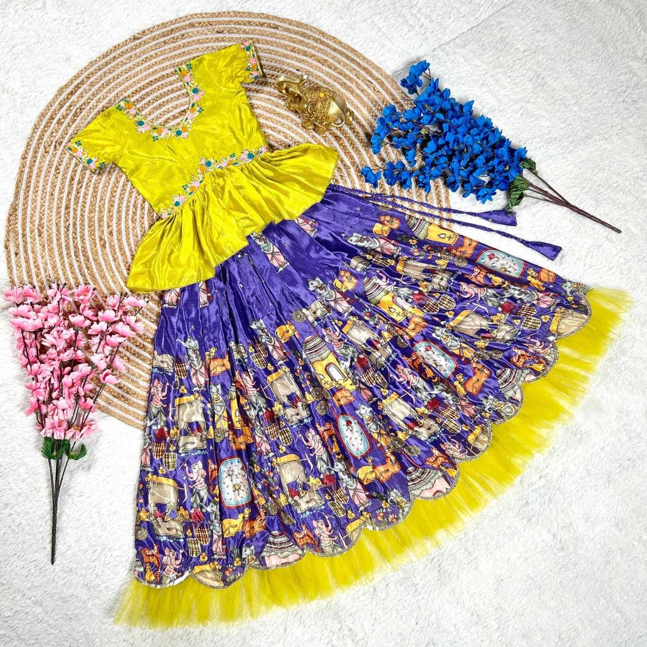 YNF SOFT SILK KIDS WEAR KESH109 RRK103 WHOLESALE KIDS LEHENGA TRADITIONAL ETHNIC LEHENGA CHOLI KIDS FESTIVE BABY GIRL LEHANGA MANUFACTURER