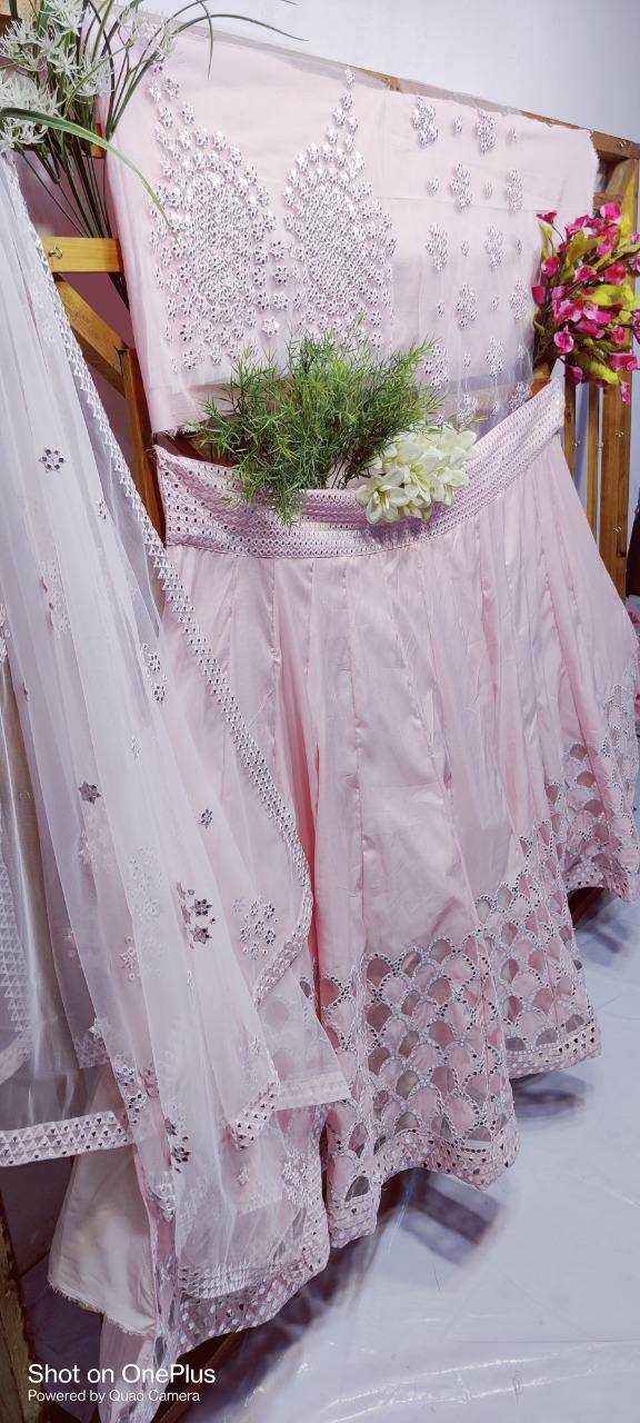 YNF SOFT SILK RIN131 2229 LEHENGAS WHOLESALE SILK WEDDING EMBROIDERED DESIGNER PINK LEHENGAS MANUFACTURER