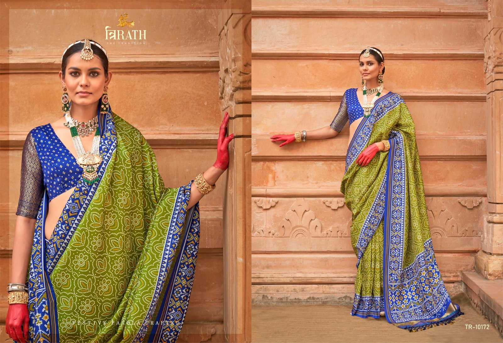 YNF SOFT SILK TRIRATH KESH113 Tirth Patola CLOTHING BRANDS WHOLESALE SAREES MANUFACTURER