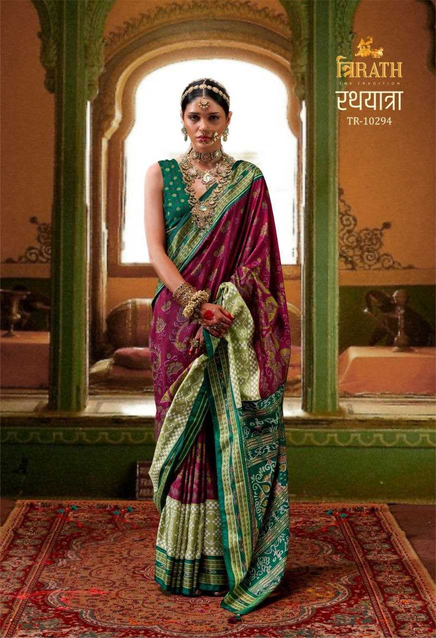 YNF SOFT SILK TRIRATH RIN195 RATHYATRA CLOTHING BRANDS WHOLESALE SAREES MANUFACTURER