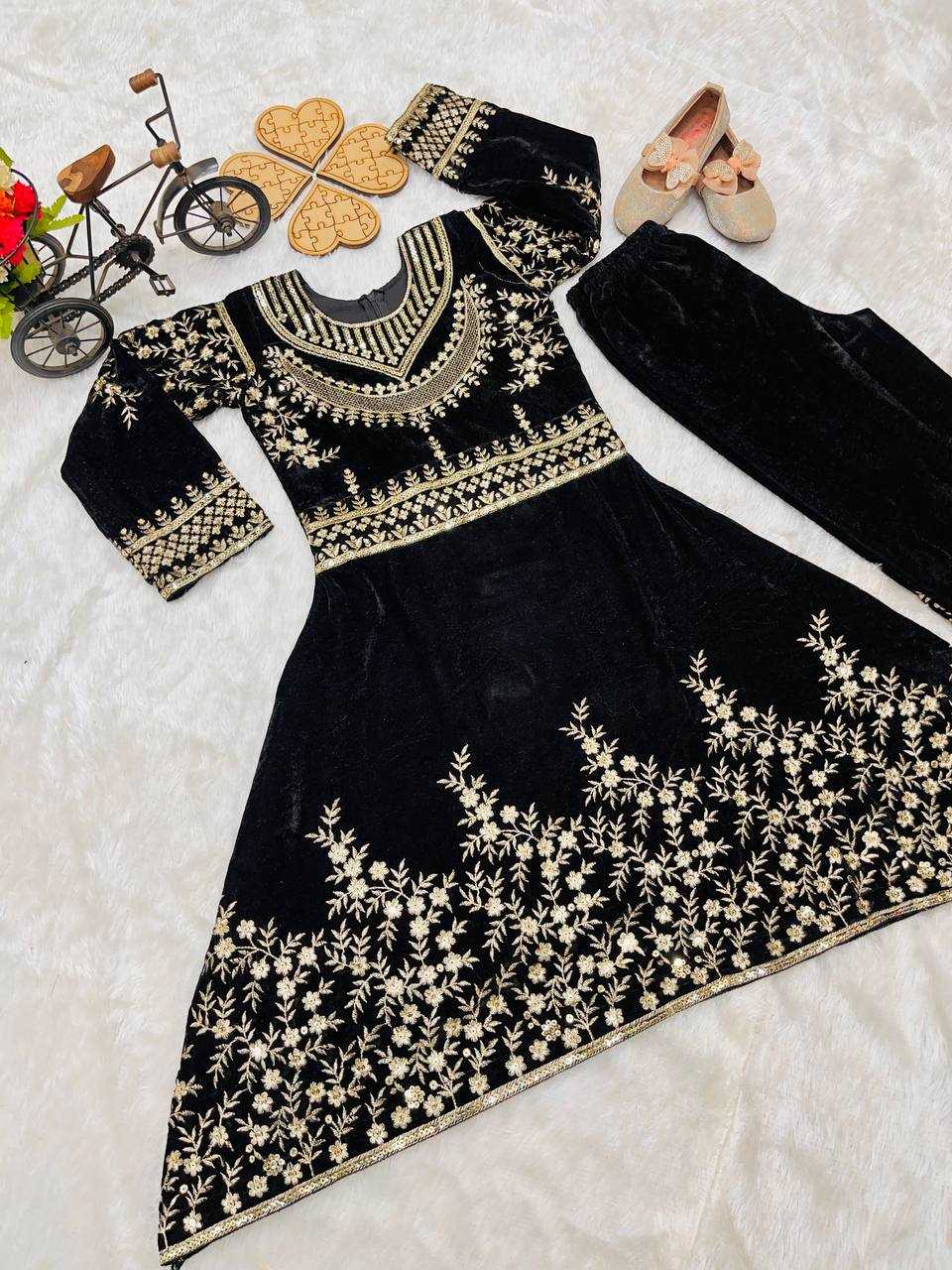 YNF VELVET RIN1544 190 WHOLESALE KIDS SUIT KIDS ANARKALI SUITS MANUFACTURER