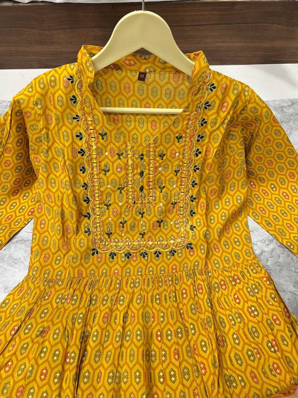 YNF VISCOSE CHANDERI KESH246 Yogita SUITS & DRESSES WHOLESALE PRINTED CHANDERI PRINTED YELLOW SALWAR HALDI OUTFITS SUITS MANUFACTURE