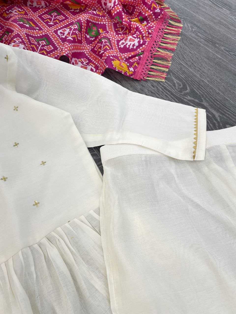 YNF VISCOSE CHANDERI RIN174 TANIA SUITS & DRESSES WHOLESALE LADIES CHANDERI WHITE SALWAR EMBROIDERY SUITS MANUFACTURE