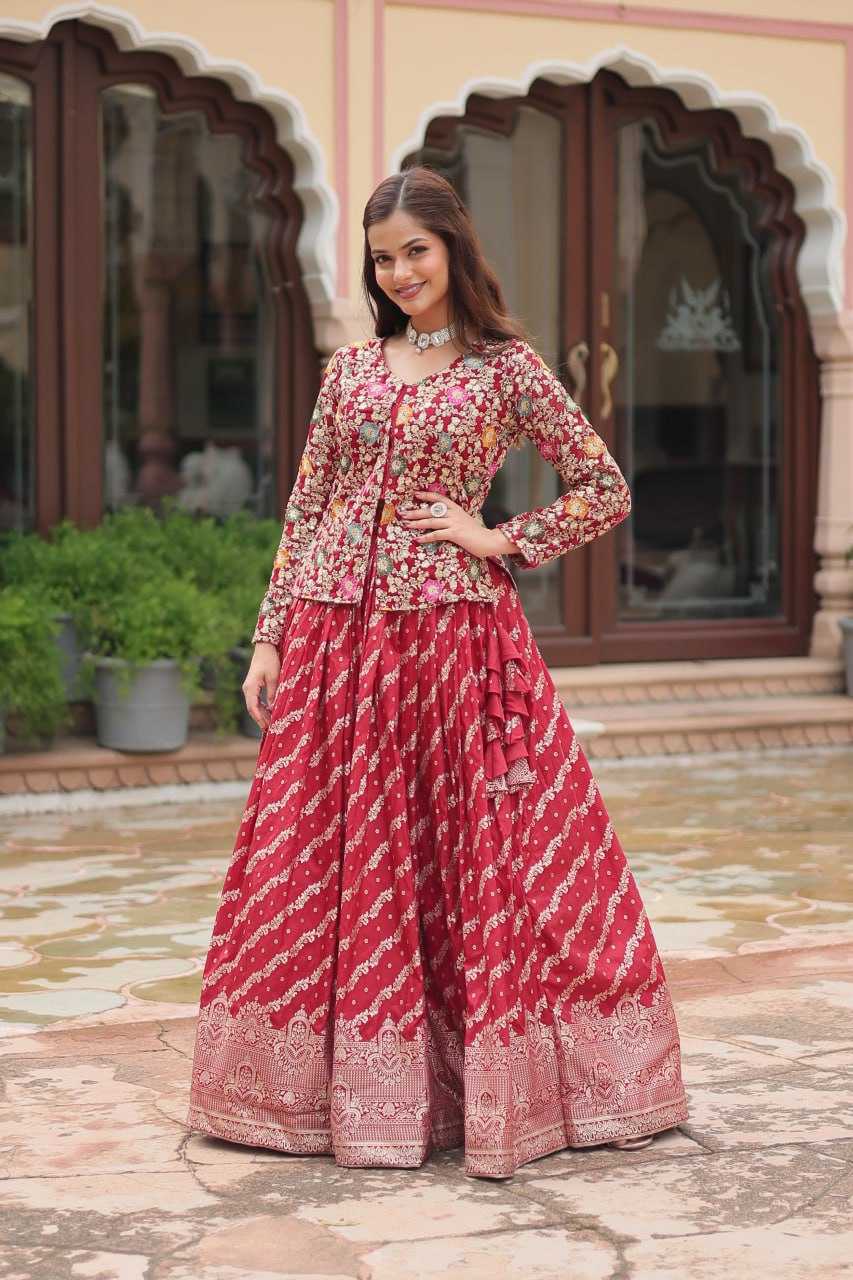 YNF VISCOSE KESH132 7125 LEHENGAS WHOLESALE WEDDING ZARI WORK CEOP TOP LEHENGAS MANUFACTURER