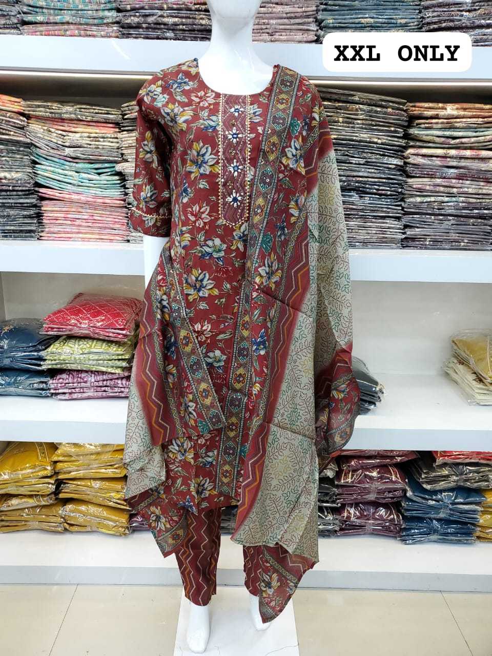 YNF VISCOSE KESH258 VDA103 SUITS & DRESSES WHOLESALE LADIES LONG KURTIPRINTED SUITS & DRESSES MANUFACTURER.