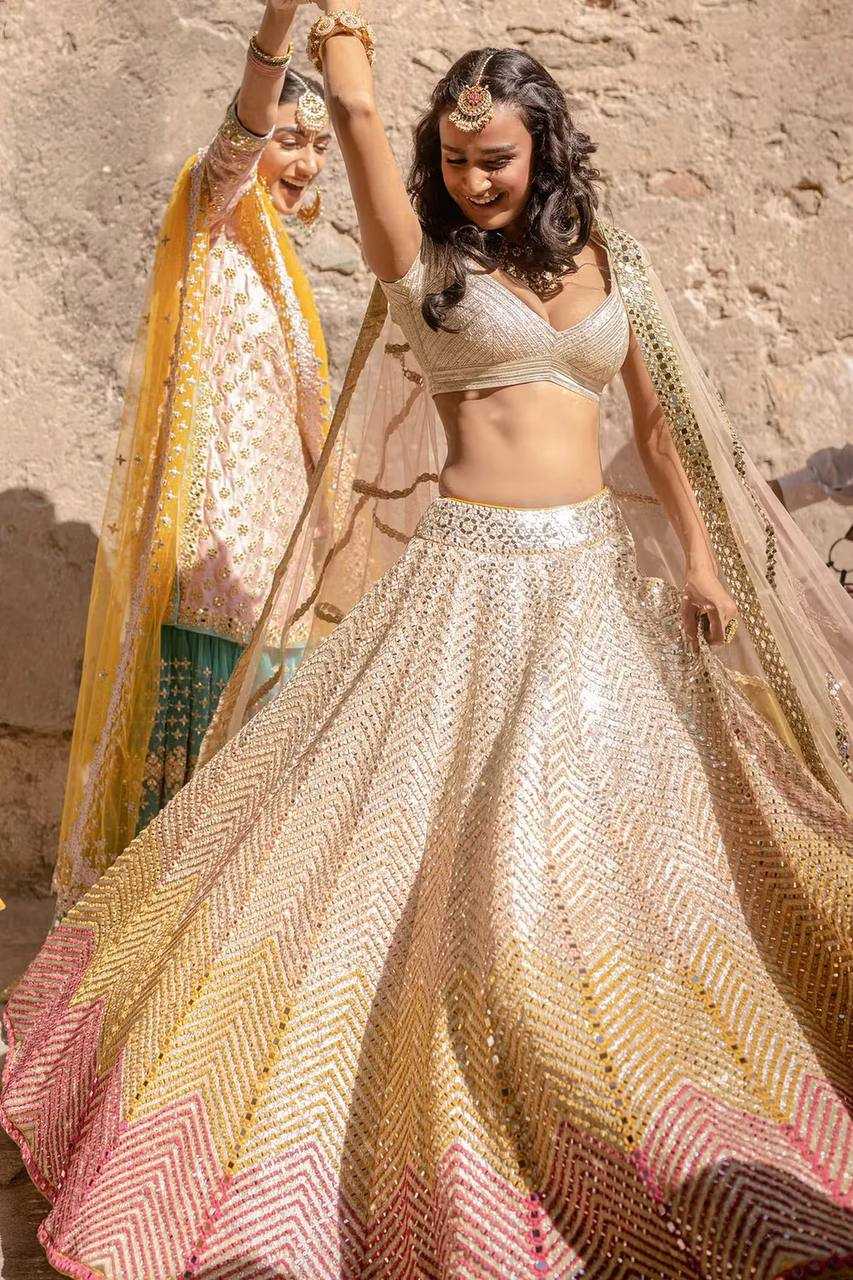 YNF BANARASI KESH270 43 LEHEBGA WHOLESALE FANCY ZARI WORK BANARASI LEHENGA  MANUFACTURER