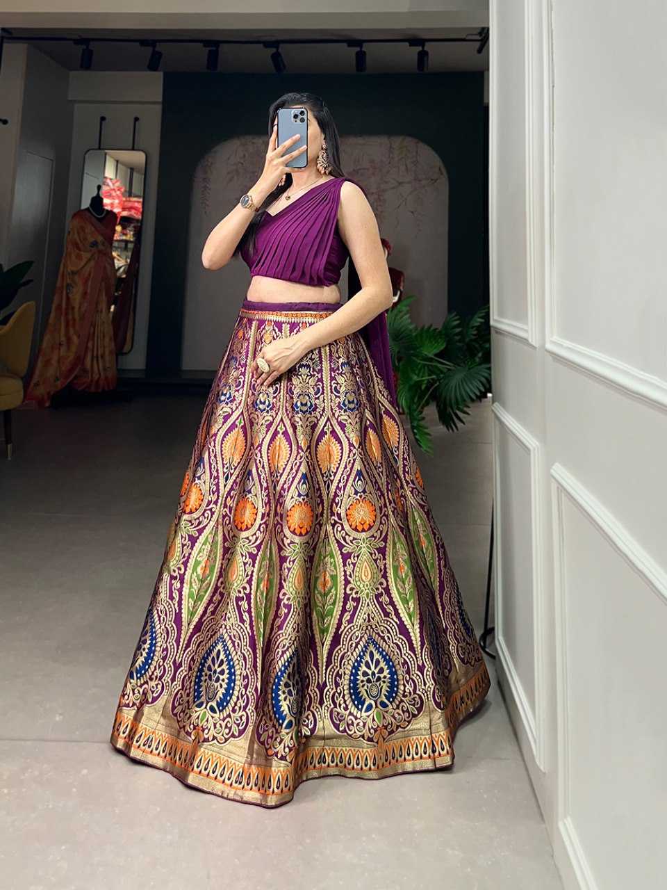 Ynf Banana Silk KESH139 2046 Lehengas Wholesale Lehenga With Dupatta Banarasi Lehenga Lehenga With Cancan Manufacturer