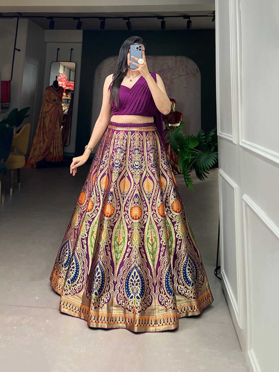 Ynf Banana Silk KESH139 2046 Lehengas Wholesale Lehenga With Dupatta Banarasi Lehenga Lehenga With Cancan Manufacturer