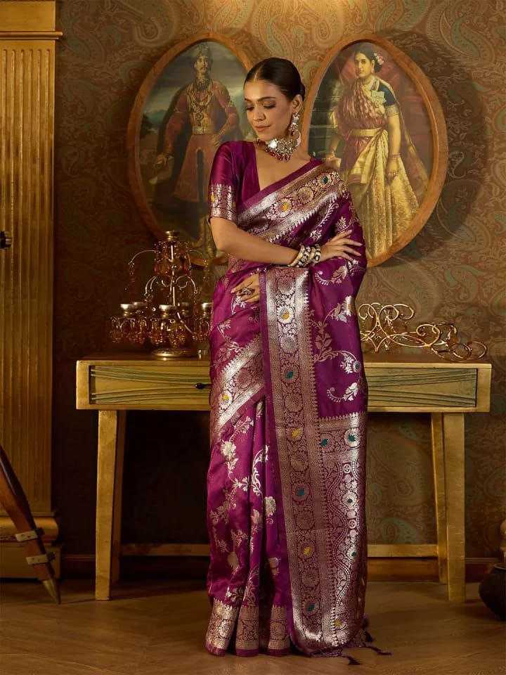 YNF BANARASI RIN132 160 SAREES WHOLESALE BANARASI FANCY ZARI SAREES MANUFACTURER