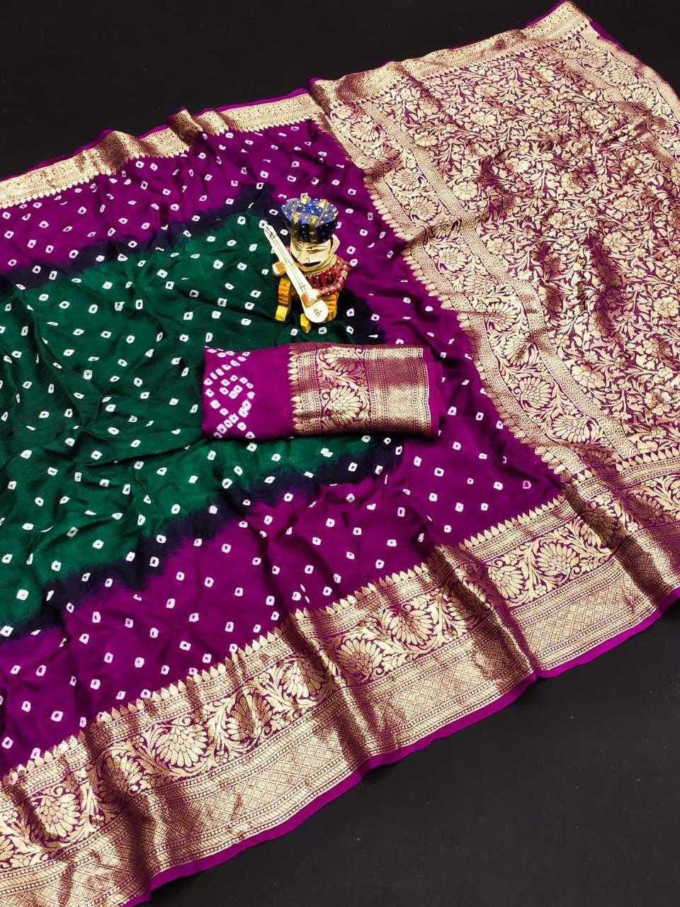 YNF BANDHEJ KESH261 KTS66 SILK SAREE WHOLESALE KANCHIPURAM DESIGNER ZARI BORDER SILK SAREE MANUFACTURER