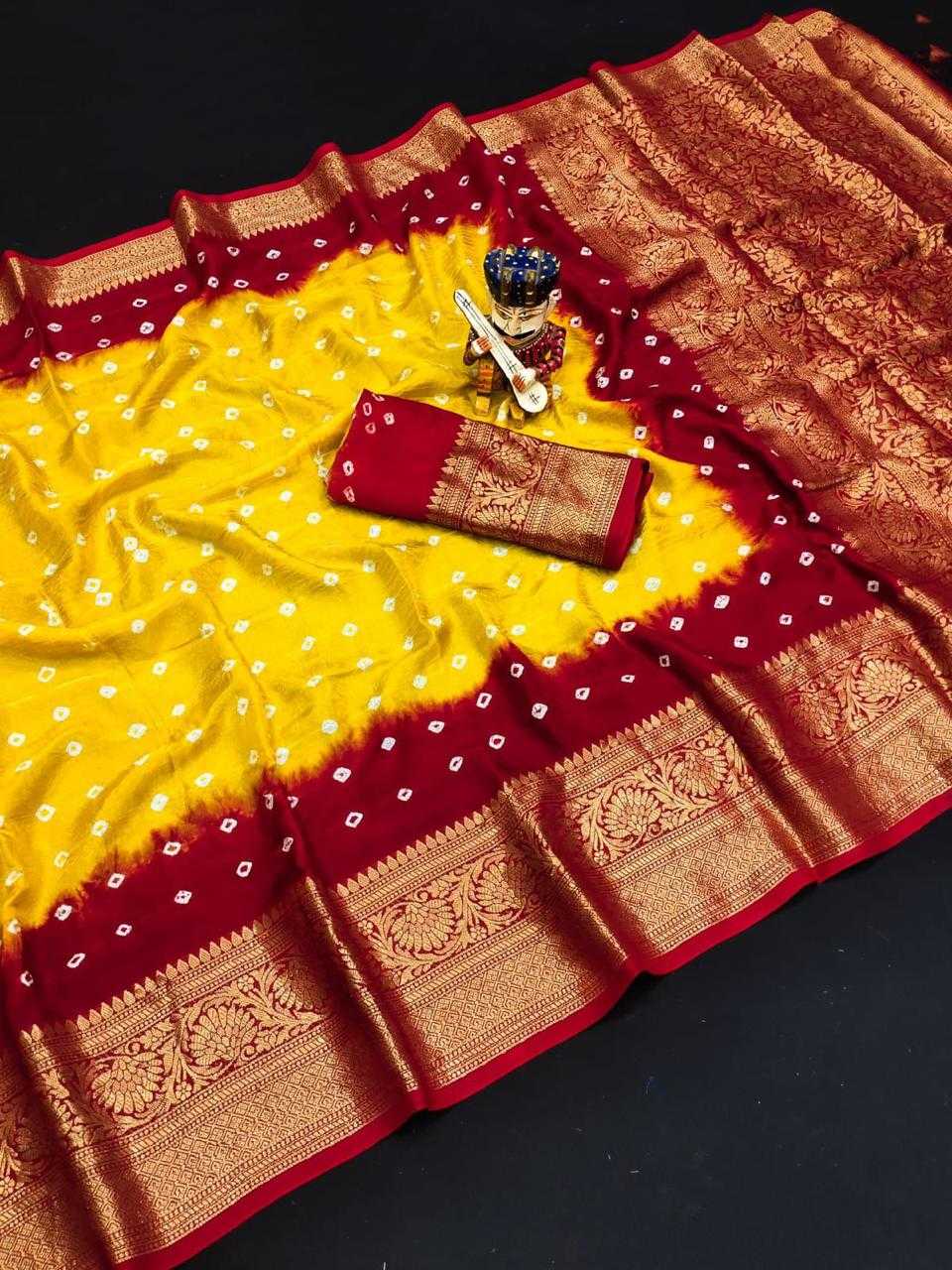 YNF BANDHEJ KESH261 KTS66 SILK SAREE WHOLESALE KANCHIPURAM DESIGNER ZARI BORDER SILK SAREE MANUFACTURER