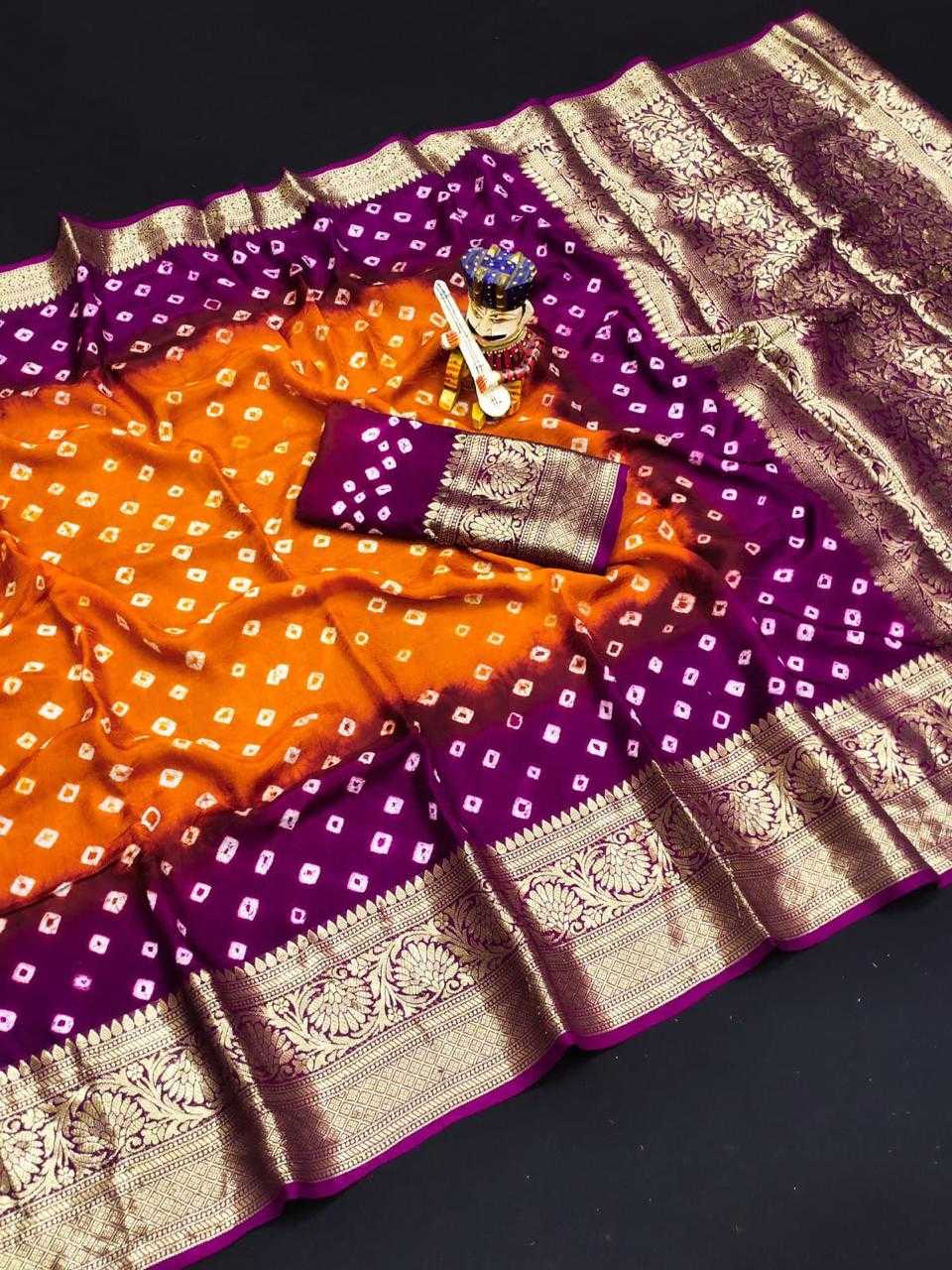 YNF BANDHEJ KESH261 KTS66 SILK SAREE WHOLESALE KANCHIPURAM DESIGNER ZARI BORDER SILK SAREE MANUFACTURER