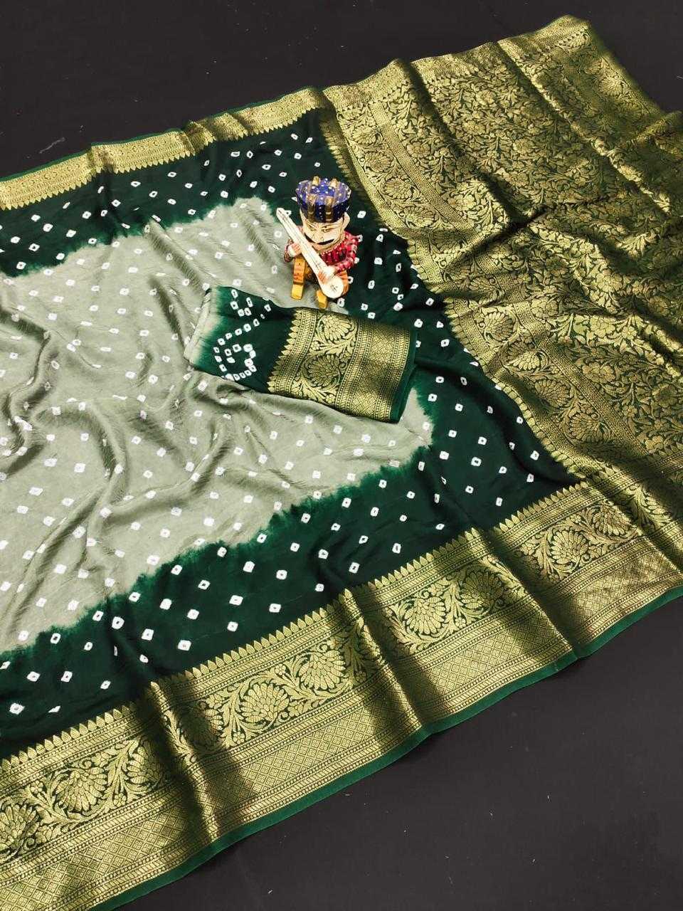 YNF BANDHEJ KESH261 KTS66 SILK SAREE WHOLESALE KANCHIPURAM DESIGNER ZARI BORDER SILK SAREE MANUFACTURER