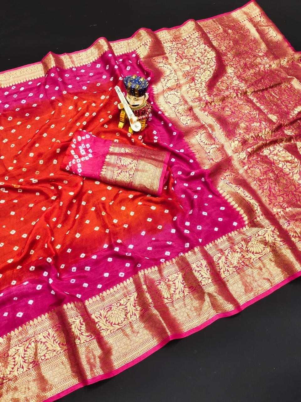 YNF BANDHEJ KESH261 KTS66 SILK SAREE WHOLESALE KANCHIPURAM DESIGNER ZARI BORDER SILK SAREE MANUFACTURER