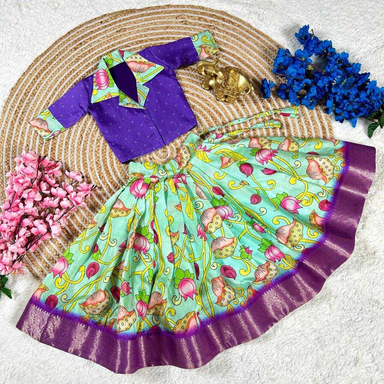 Ynf Banglori Silk KESH109 RRKT100 Kids Wear Wholesale Kids Lehenga Kids Lehenga Choli Kids Festive Wear Manufacturer