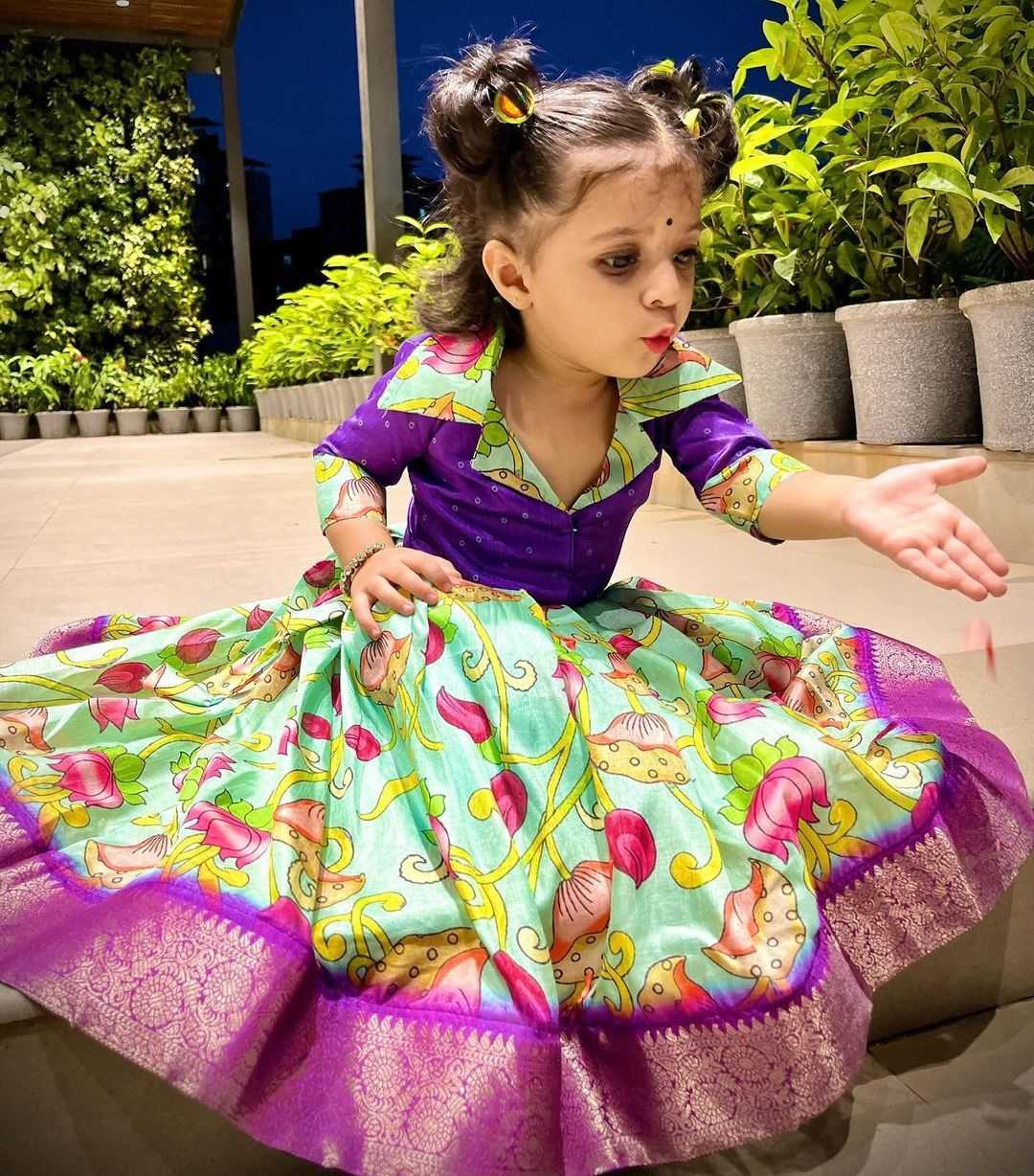 Ynf Banglori Silk KESH109 RRKT100 Kids Wear Wholesale Kids Lehenga Kids Lehenga Choli Kids Festive Wear Manufacturer