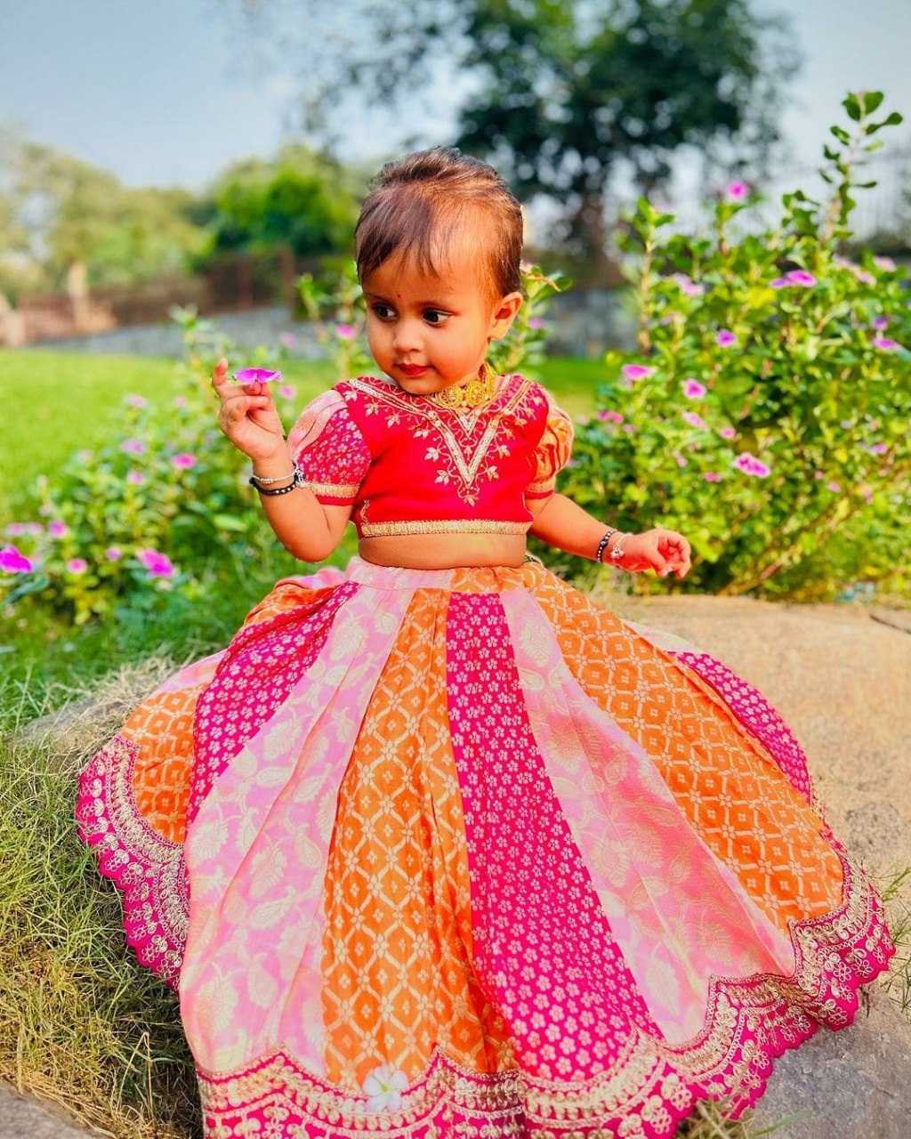 Ynf Banglori Silk KESH109 RRKT97 Kids Wear Wholesale Kids Lehenga Kids Traditional Outfits Baby Girl Lehenga Manufacturer