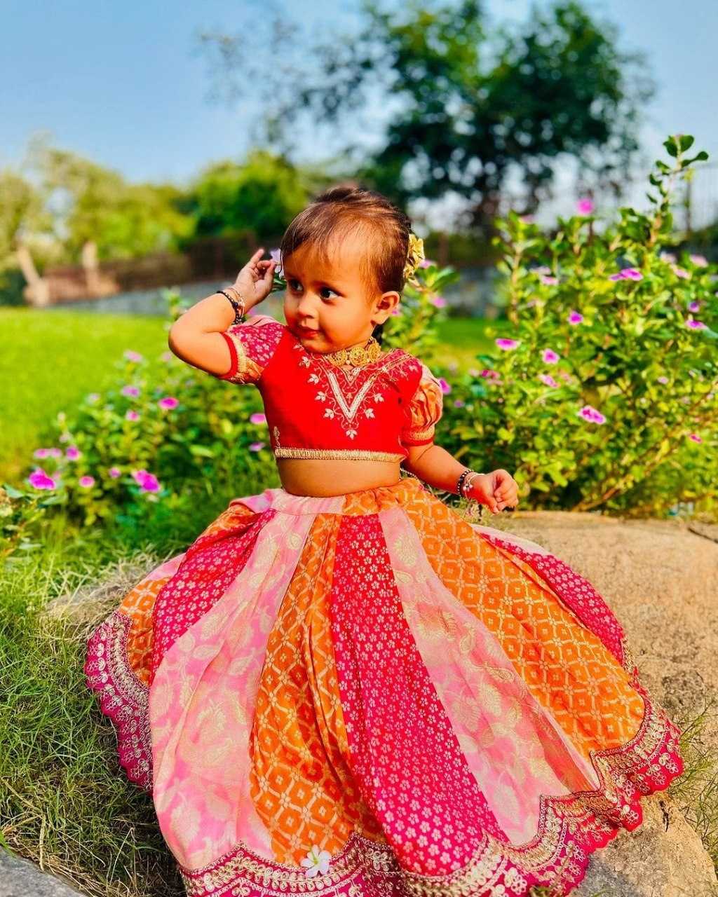 Ynf Banglori Silk KESH109 RRKT97 Kids Wear Wholesale Kids Lehenga Kids Traditional Outfits Baby Girl Lehenga Manufacturer