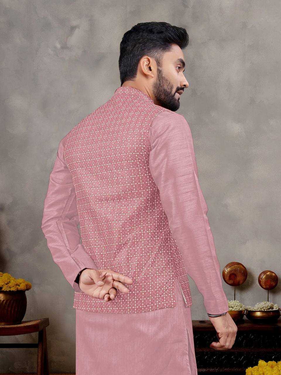 Ynf Banglori Silk RIN131 MANYAVAR Mens Wear Wholesale Mens Kurtas Mens Kurta Pyjama Embroidered Kurta Pajama Manufacturer