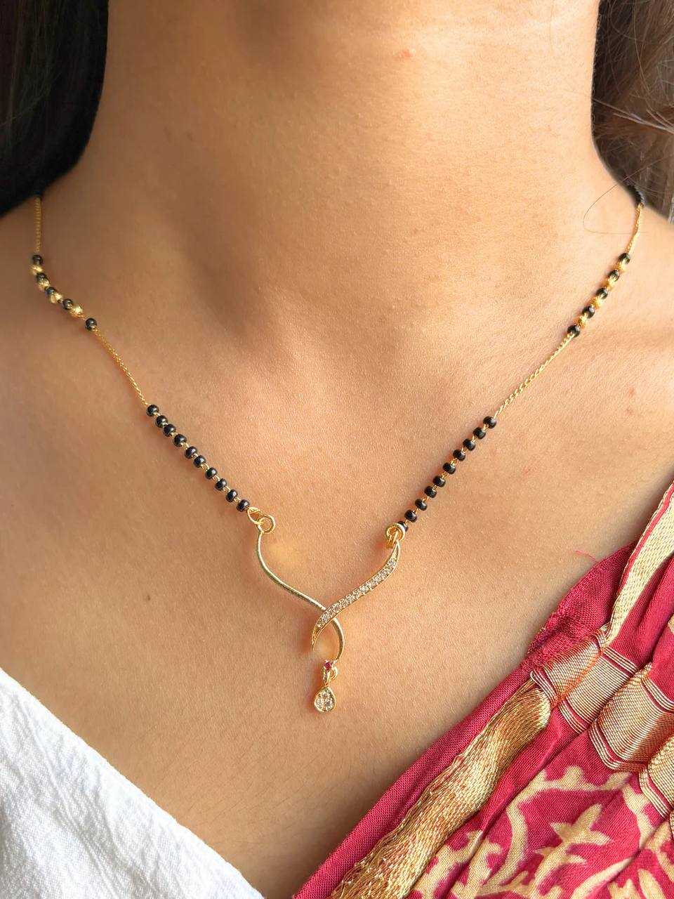 YNF BRASS KESH191 KAC382 WOMENS JEWELLERY WHOLESALE MANGALSUTRAS MANUFACTURER